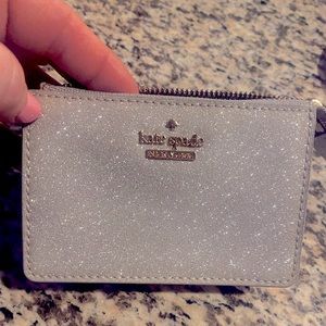 Kate Spade glitter wristlet